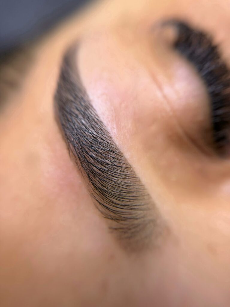 diseño de cejas con henna (seña)